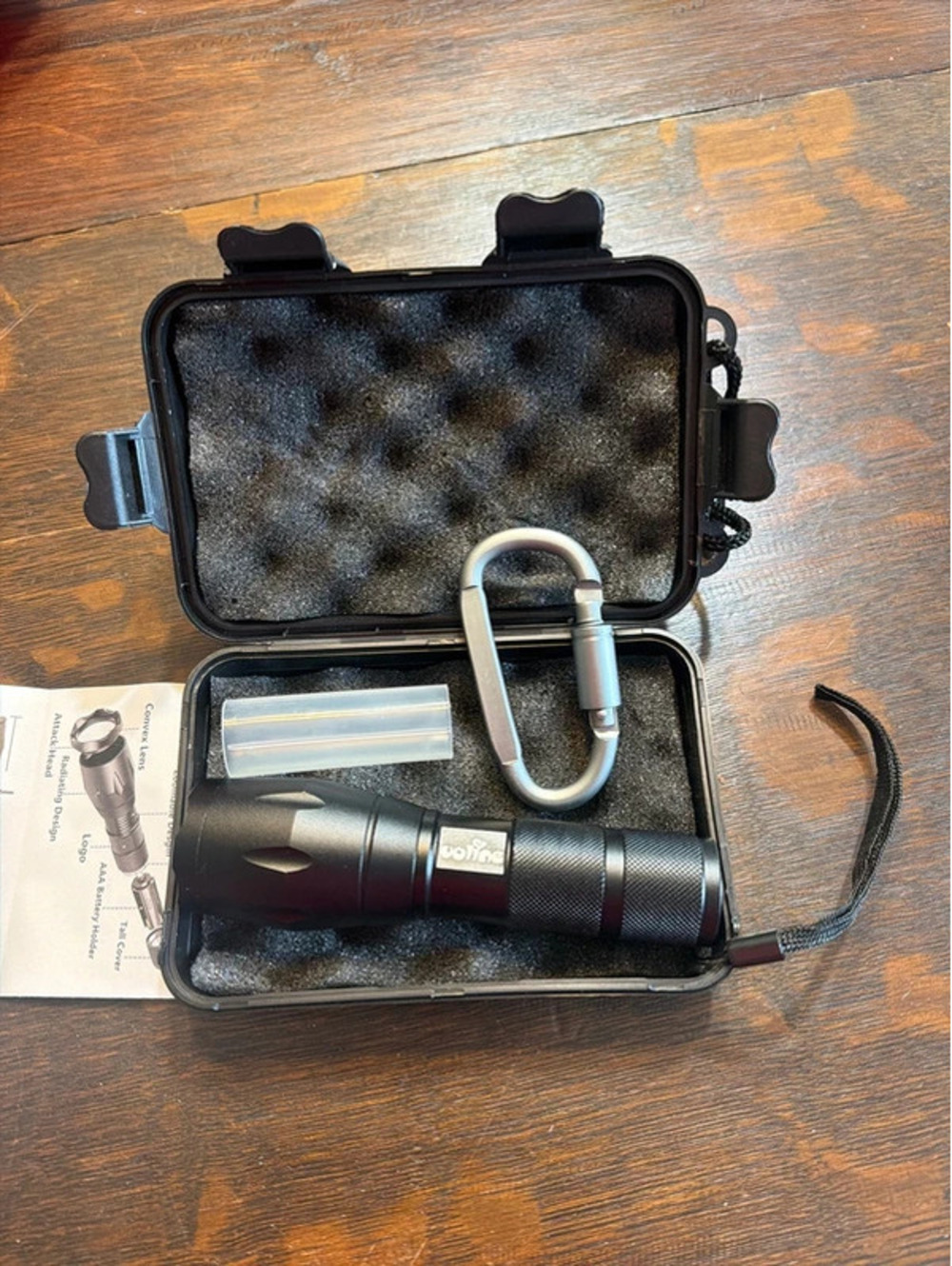 🔦 Voline Zoomable LED Flashlight with Carrying Case